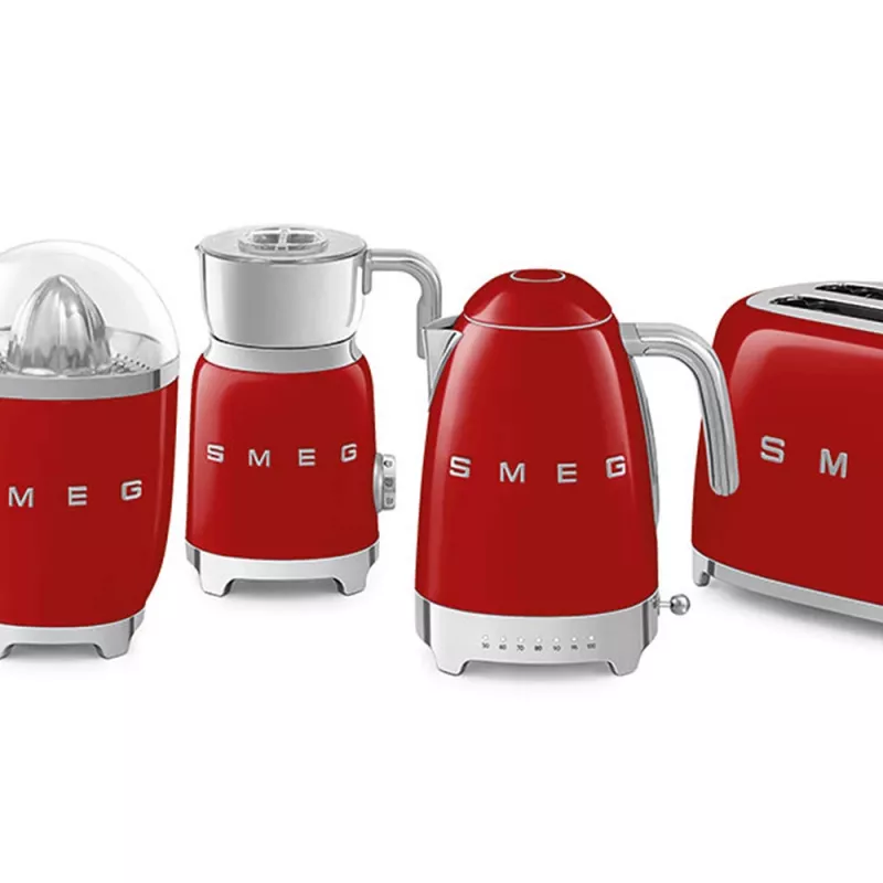 Chaleira elétrica Smeg 1,7L 2400W Vermelho