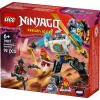LEGO NINJAGO conjunto 71827 Mech de combate do Zane, 92 peças, 2 minifiguras, altura 100 mm, idade 6+