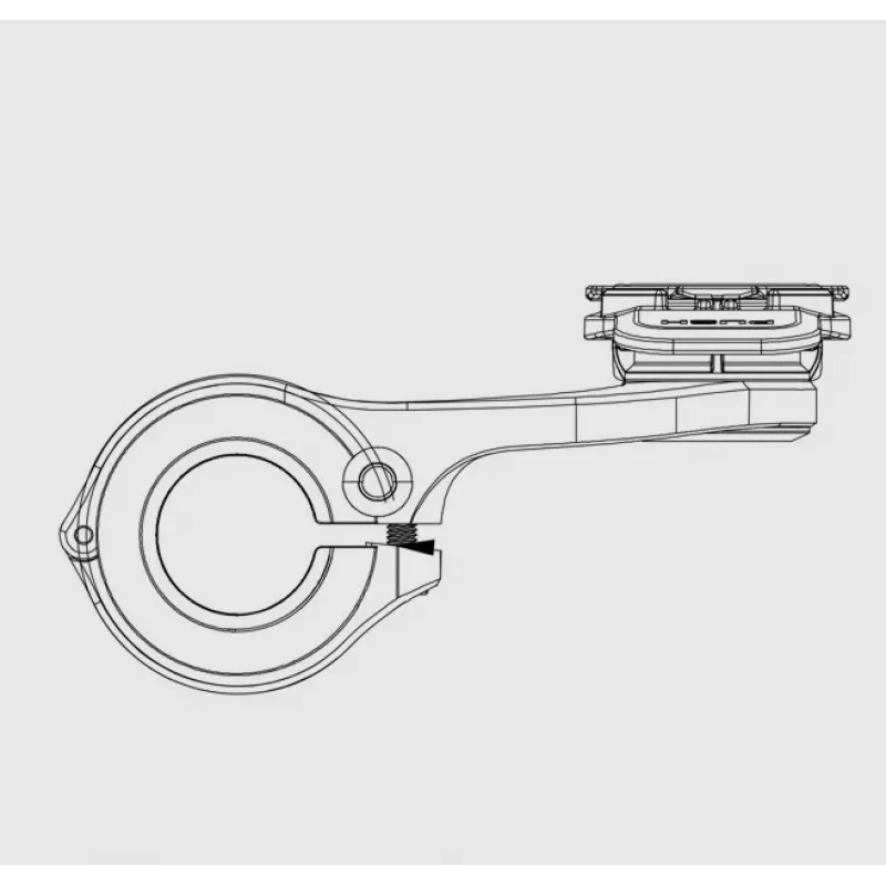 Suporte de guiador de bicicleta Quad Lock, preto