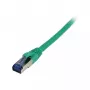 Cabo patch RJ45 – CAT6A 500 MHz – 0,25 m – verde – S-STP(S/FTP) – TPE/LSZH(Superflex) – AWG26 – Syner