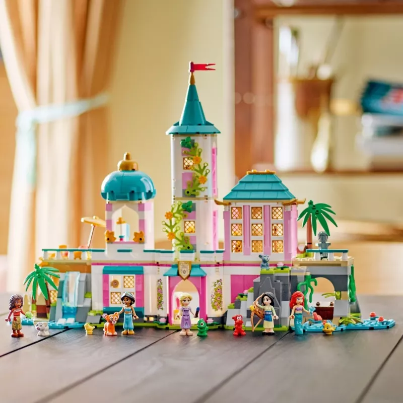 LEGO Disney Castelo da Princesa e animais de estimação reais conjunto de construção 43267 — 787 peças, 5 minifiguras, idade 6+, 320×460×100 mm