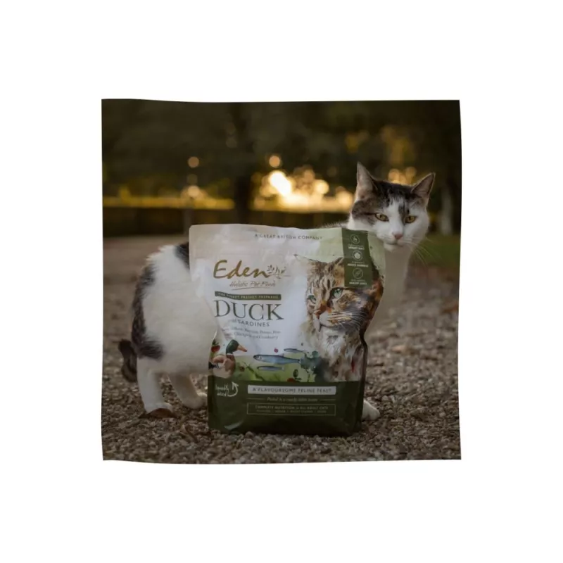 EDEN Pato & Sardinha - comida seca para gatos - 1,5 kg