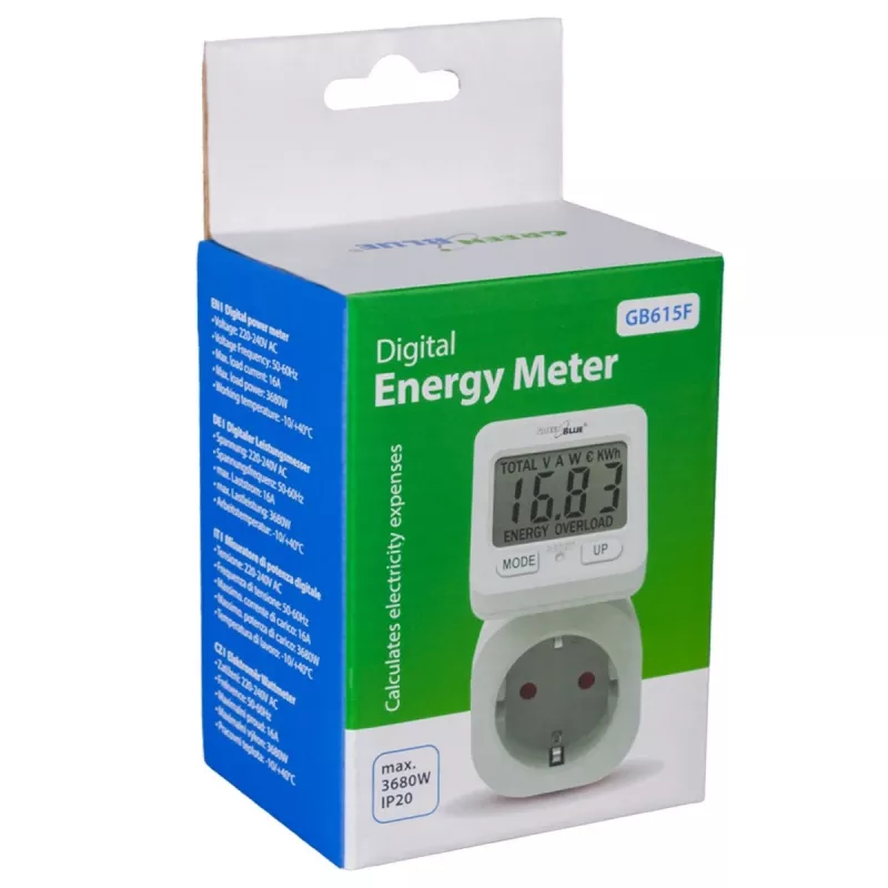 Medidor de energia Wattmeter GB615E GreenBlue