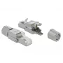 Conector de fio DeLOCK 86476 RJ-45 cinzento