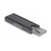 Caixa para SSD DeLOCK externa USB Type-C combo para SSD M.2 NVMe PCIe ou SATA sem ferramentas
