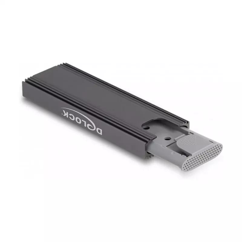 Caixa para SSD DeLOCK externa USB Type-C combo para SSD M.2 NVMe PCIe ou SATA sem ferramentas