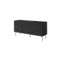 Cama Meble HOLE cómoda 152x42,5x74,5 cm, preto mate