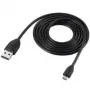 Cabo USB HTC DC M410 Micro-USB A para USB A preto