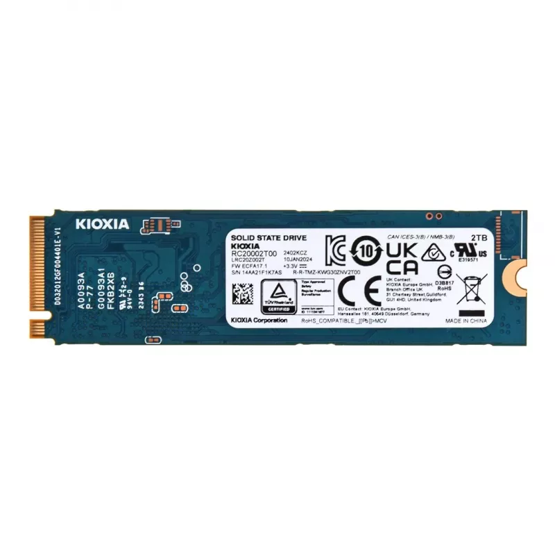 Disco SSD Kioxia 2 TB M.2 PCI Express 3.1a NVMe EXCERIA G2