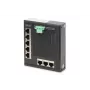 Comutador de rede Digitus 8 portas Gigabit Ethernet, plano, industrial, não gerido