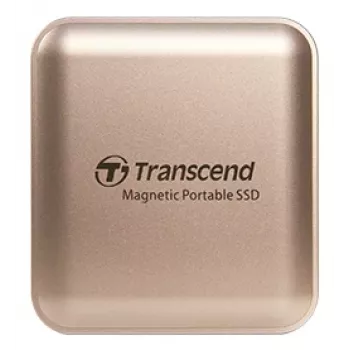 Disco SSD Transcend 2 TB USB Type-C dourado ESD420