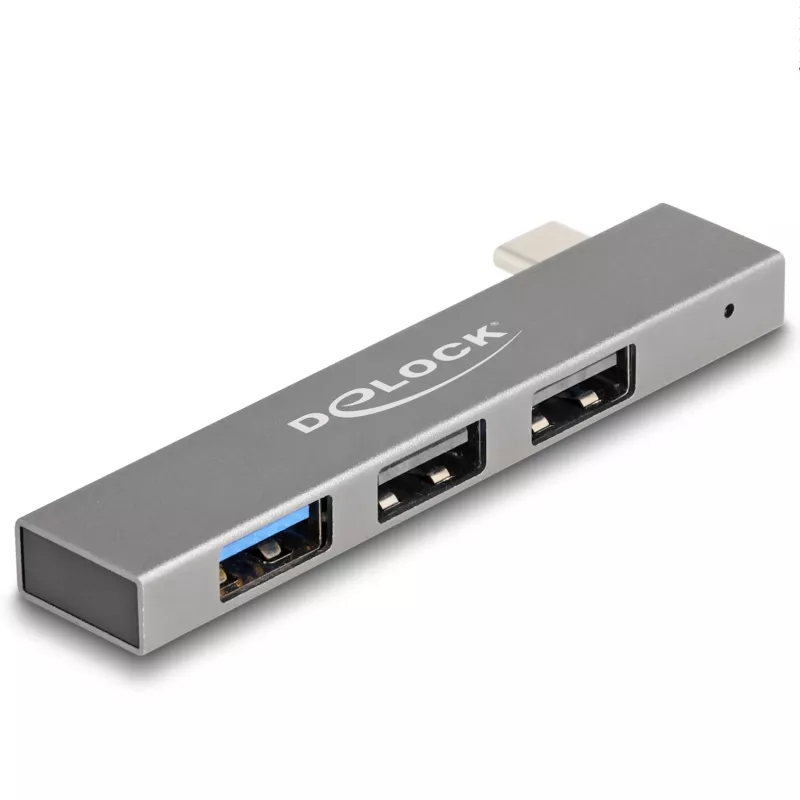 Hub USB DeLOCK 3 portas fino USB Type-C 10 Gbps 2 x USB 2.0