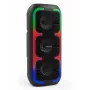 Altifalante estéreo portátil SQUEAK SQ1009 – Bluetooth 5.3, 45 W RMS, 10 h de autonomia, FM, USB, AUX, LED, 1800 mAh, preto