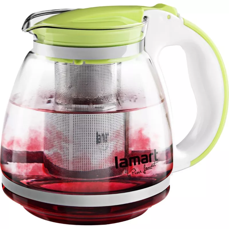 Jarra de vidro Lamart LT7028 verde transparente 13 cm de diâmetro 155 mm de altura
