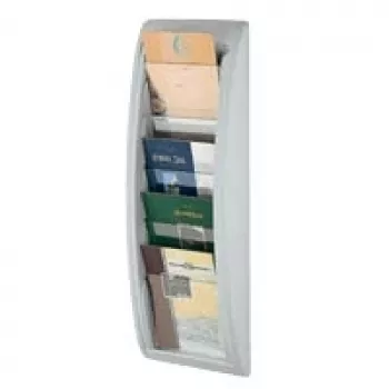 Suporte para papel Paperflow QUICK BLICK 4063.02, 5 compartimentos, cinzento