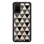 Capa de proteção iKins para Samsung Galaxy S20+ — design piramidal preto