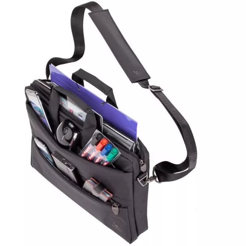 Mala de tiracolo Rivacase 8630 39,6 cm (15,6 polegadas) preto