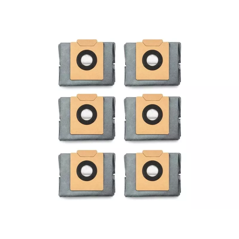 Sacos de pó para aspirador robô Eufy C20 — saco descartável antibacteriano, pack de 6