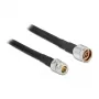 Cabo de extensão de antena Delock conector macho N para conector fêmea N, 10 m, coaxial, preto, exterior (13029)