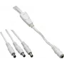 VOLTCRAFT cabo de ligação de baixa tensão conector fêmea de baixa tensão - ficha de baixa tensão 5,5 mm 2,1 mm 0,35 m 1 peça (072981C)