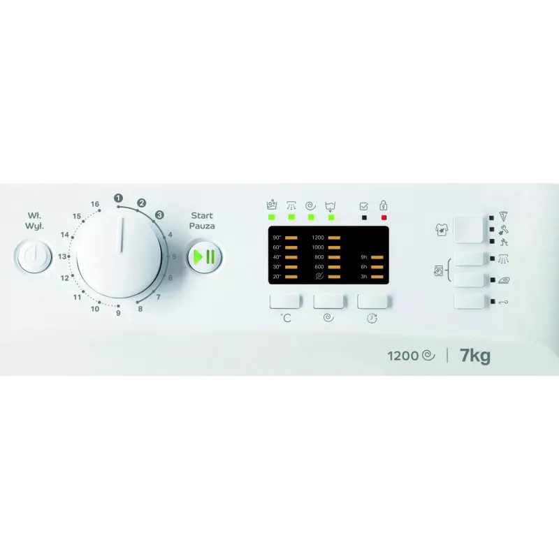Máquina de lavar roupa INDESIT MTWA71252WPL, 7 kg, carga frontal, classe energética E