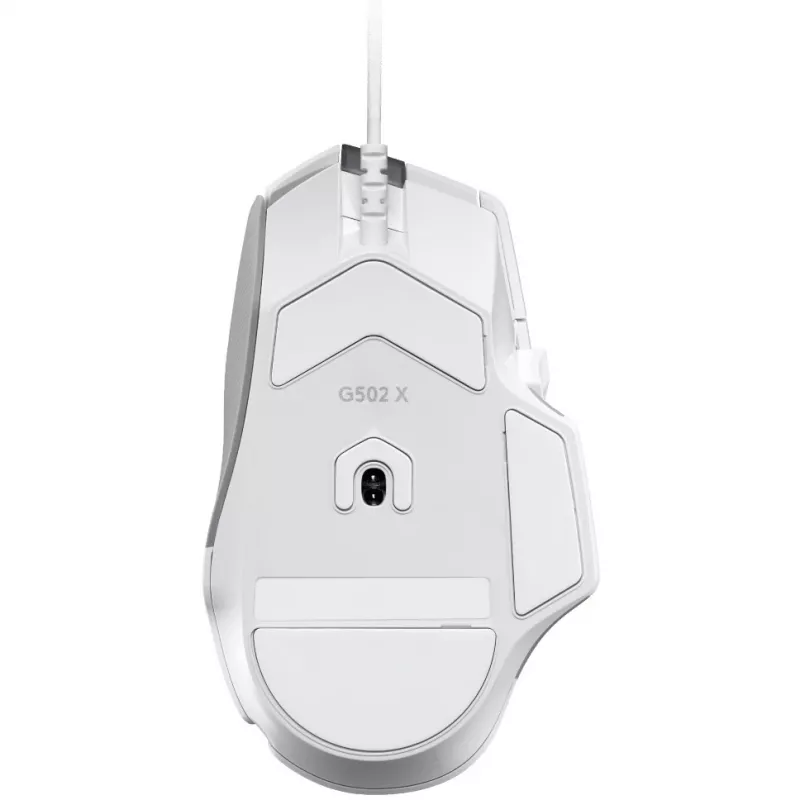Conjunto de rato Gaming Logitech G G502 X com tapete de rato rígido G240 — Para destros, Ótico 25600 DPI, USB Type-A, 13 botões, Branco