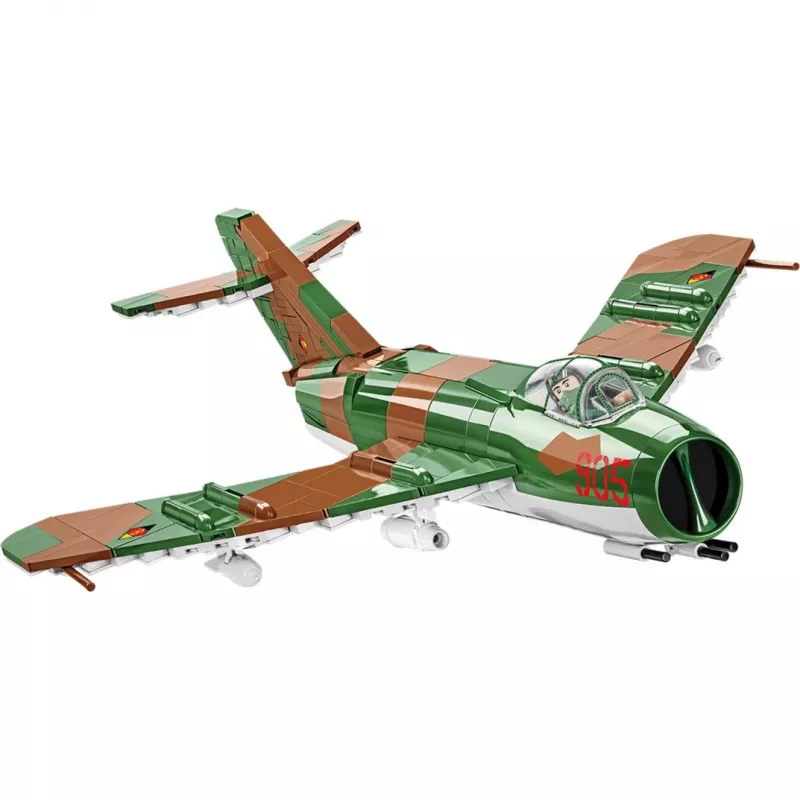 Brinquedo de construção Cobi Lim-5 MiG-17F Alemanha Oriental Força Aérea modelo 5825, conjunto de construção