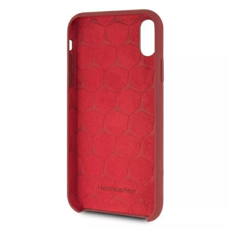 Mercedes-Benz capa rígida de silicone para Apple iPhone XR vermelho MEHCI61SILRE