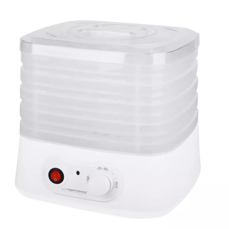 Desidratador de alimentos Esperanza EKD004, transparente, branco 250 W