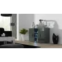 Aparador Cama Sideboard 120 cm SOHO S7 cinzento/cinzento brilhante