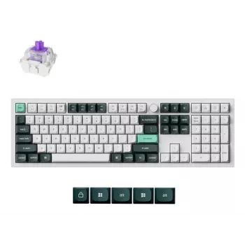 Teclado mecânico Keychron Q6 HE QMK com estabilizadores magnéticos Gateron Double‑Rail