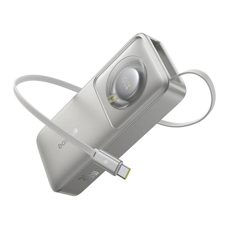 Powerbank Baseus OS Free2Pull 10000mAh 30W +Cabo (cinzento)
