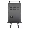 Carrinho de carregamento/trolley Manhattan 32 vias via USB-C para iPad até 13 polegadas, MacBook Air até 13 polegadas e Chromebook até 14 polegadas, também outros tablets/smartphones (com cabo dispositivo-para-USB-C), compartimentos 330x22x235 mm, cabo de carregamento do dispositivo não incluído (recomendado cabo USB-C 35