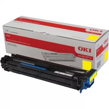 Unidade de tambor OKI 45103713 para C911/C931, 40.000 páginas, amarelo