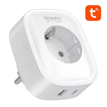 Tomada inteligente Gosund SP6 16A com USB-C 20W – tomada controlável por Wi-Fi para domótica