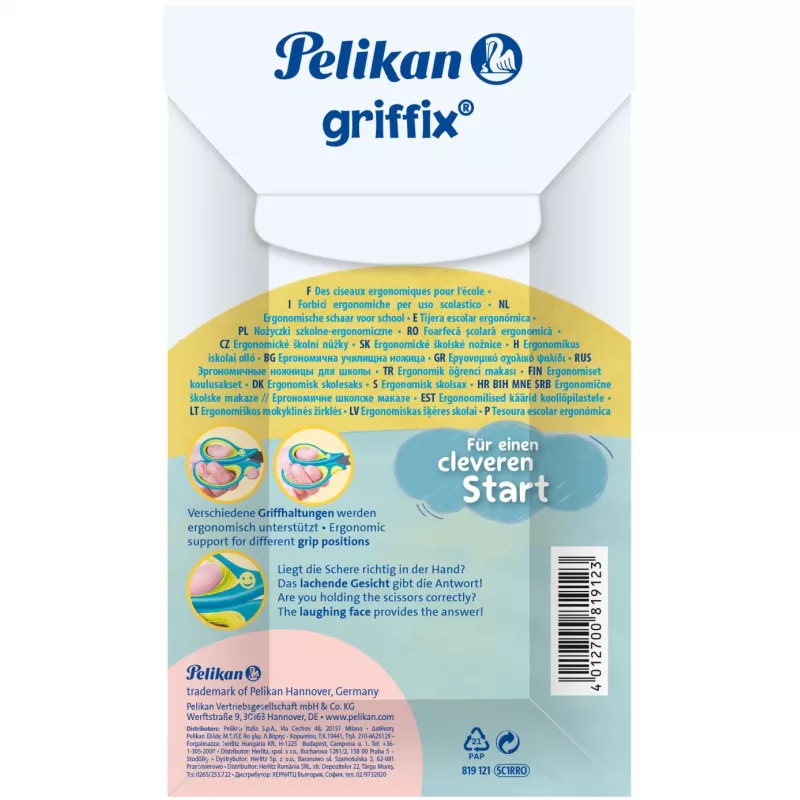 Pelikan Griffix Universal ponta reta Azul - Rosa (819121)