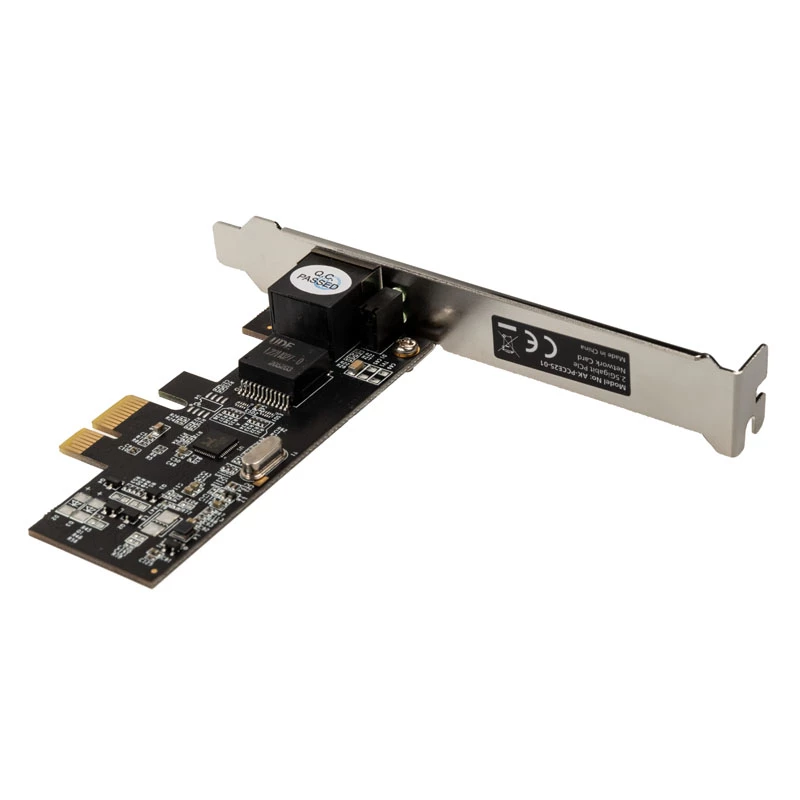 Akasa AK-PCCE25-01 - Integrado - Com fios - PCI Express - Ethernet - 2500 Mbit/s