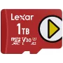 Cartão de memória MicroSDXC Lexar 1 TB UHS‑I Class 10 U3 V30 leitura 205 MB/s escrita 140 MB/s (vermelho)