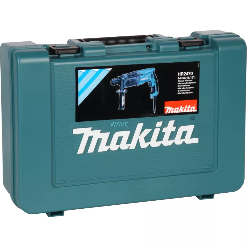 Martelo perfurador HR2470 (azul/preto, mala de transporte, 780 Watt)