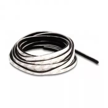 Barra de escovas DeLOCK autoadesiva 5 mm comprimento 5 m preto