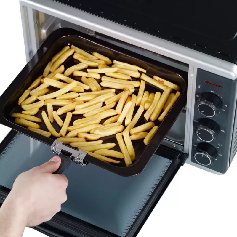 Torradeira-forno Severin TO 2056 30 L preta, aço inoxidável com grelhador
