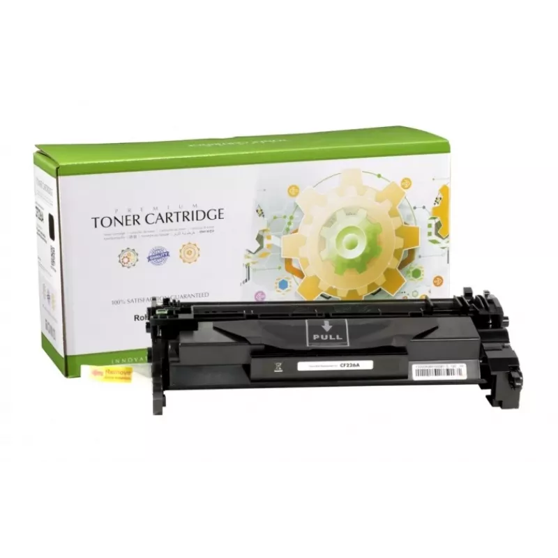 Cartucho de toner compatível Static Control HP CF226A / Canon 052, preto