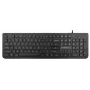 Teclado USB com fios de tamanho completo Rebeltec Spiro RBLKLA00041 — preto