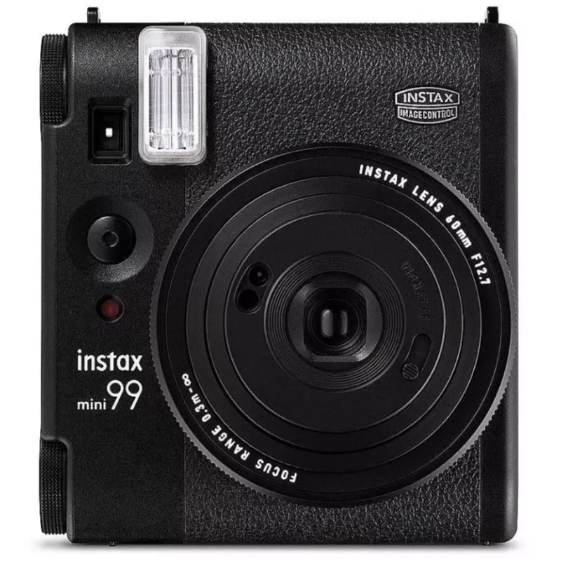 Máquina fotográfica instantânea Fujifilm Instax Mini 99 preta — imagem 62×46 mm, filme 86×54 mm, distância focal 60 mm