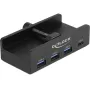 DeLOCK 64284 Hub USB Type-A 5000 Mbit/s Preto
