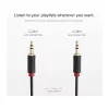 SBS TECABLE35KR - cabo de áudio - mini-phone estéreo 3,5 mm macho para mini-phone estéreo 3,5 mm macho - 1,5 m - preto (TECABLE35KR)