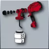 Einhell TC-SY 400 P 4260005 sistema de pulverização de tinta, 400 W, depósito de 0,8 l, vermelho/preto