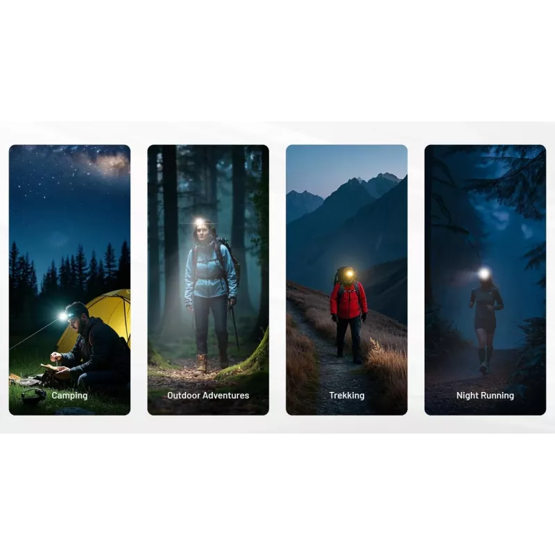 Lanterna de cabeça Nitecore NU25 MCT UL recarregável leve 400 lm temperatura multicolor