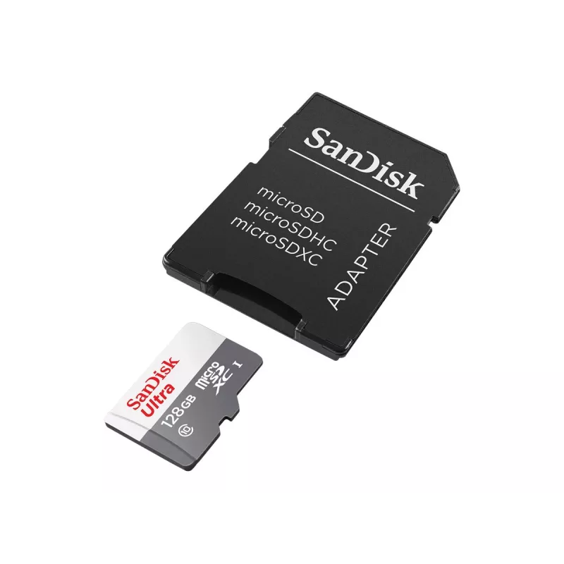 Memória flash SanDisk 128GB MicroSDXC UHS-I Classe 10 SDSQUNR-128G-GN6TA
