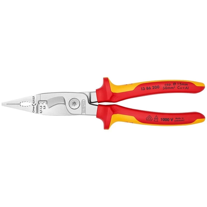 Knipex 13 86 200 alicate de bico chato redondo
